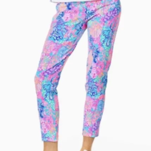 NWT Lilly Pulitzer Corso pant Multi splendor in the sand size 6 - Picture 3 of 8